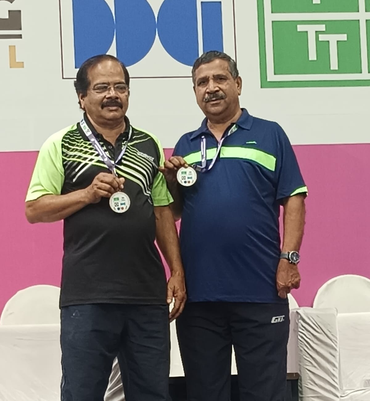 32वीं नेशनल मास्टर्स टेबल टेनिस प्रतियोगिता में छत्तीसगढ़ की पुरुष युगल जोड़ी ने 65+ वर्ग में जीता कांस्य पदक